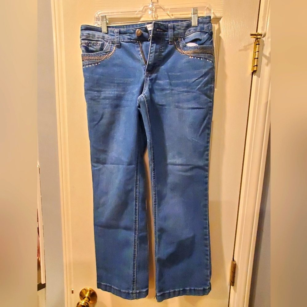 Christopher & Banks Jeans Ladies 4 Short Blue
